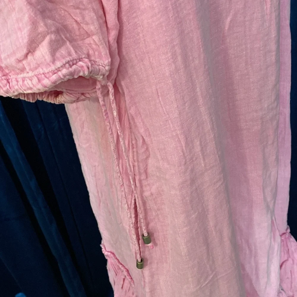 free people, beautiful summer pink small petite dress - Picture 4 of 5
